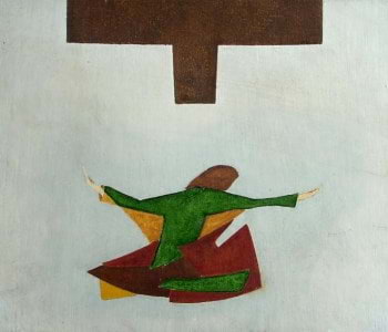 quadro stilizzato di Fausto Sardu, apprezzato artista sardo-bergamasco