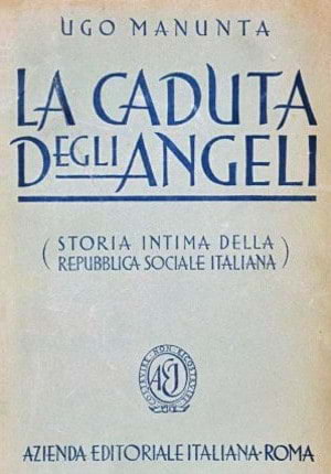 copertina del volume 'La caduta degli angeli' di <b>Ugo Manunta</b>, edito a Roma nel 1947