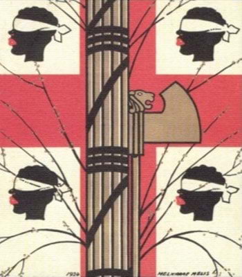 il simbolo del Sardo-Fascismo in un'opera del 1924 del pittore Melchiorre Melis