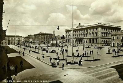 Cagliari, Piazza del Carmine, già Piazza XXVII Marzo