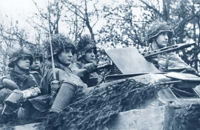 truppe corazzate tedesche nelle Ardenne<sup>(3)</sup>