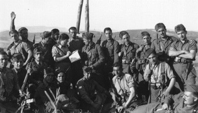 soldati italiani in zona di occupazione nell'agosto 1942