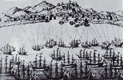 Cagliari, assedio della flotta francese (sec. XIX)