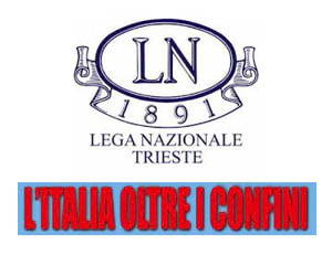 Le due associazioni gemellate, 'Lega Nazionale' e<br>'L'Italia oltre i confini'