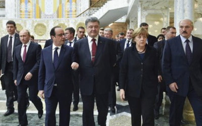 i protagonisti delle trattative per un accordo tra Ucraina e Russia